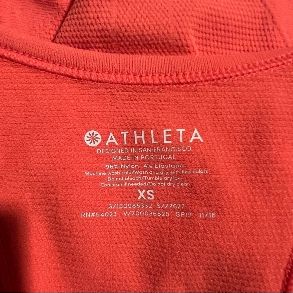 ATHLETA Coral Racerback Athletic Top, Size Extra Small - Picture 3 of 3